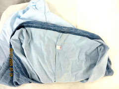 UNBRANDED SZ M NWOT Polyest/Cotton Men’s 3 Tone Marled Blue Crew Neck T- Shirt