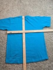 Vintage Rodeo America T Shirt Mens Large Teal Blue 90s Single Stitch Anvil USA