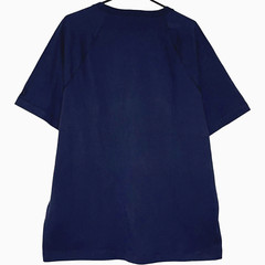 Banana Republic Restore Short Sleeve Crew Tee Men Shirt Medium Tall Blue Cotton