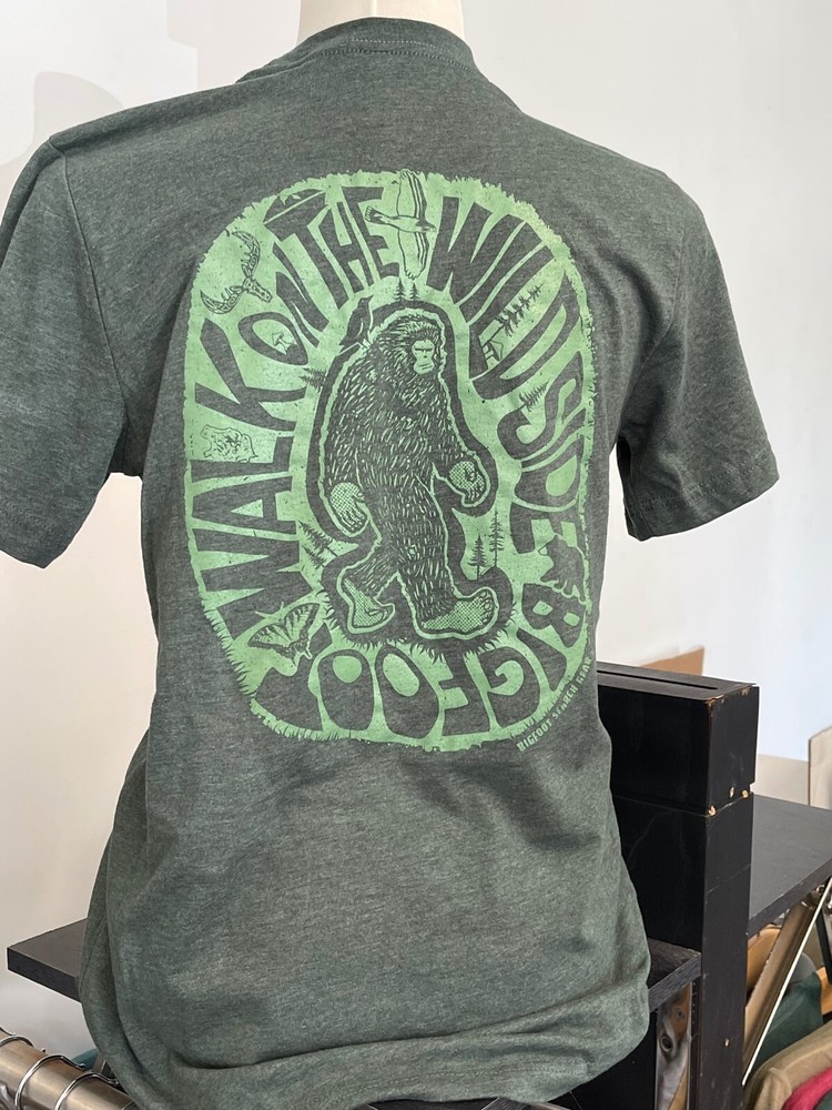 Bigfoot Search Gear Artist Designed Original Brand Walk on the Wild Side T-Shirt