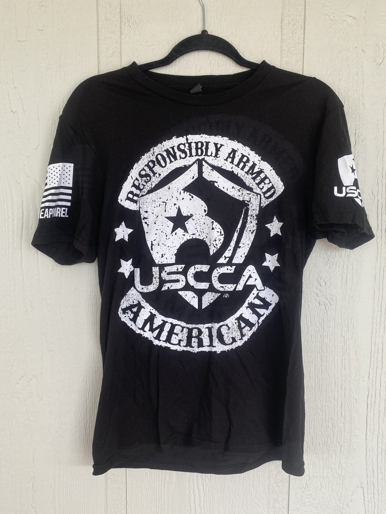 Nine Line Apparel USCCA Responsibly Armed American Sturgis 2018 T-Shirt Small
