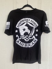 Nine Line Apparel USCCA Responsibly Armed American Sturgis 2018 T-Shirt Small