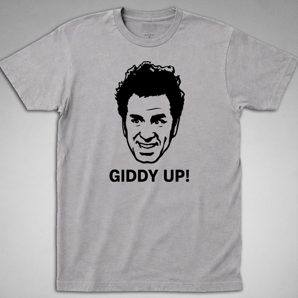 Kramer Giddy Up T Shirt seinfeld krameria jerry george costanza sitcom 90s cosmo