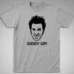 Kramer Giddy Up T Shirt seinfeld krameria jerry george costanza sitcom 90s cosmo