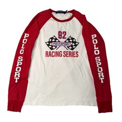 Polo Ralph Lauren Sport Racing Series 92 Motocross Cycling Shirt Medium