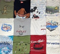 Vintage Graphic shirts Promo Funny Cartoons Sport Destinations Lot Of 20 Mix Szs