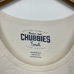 Chubbies Tank Top Men’s Size S White Cream Fourth of July 4th USA Cotton New NWT