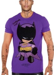 Avenue George V Paris T-Shirt Batman shirt PURPLE Rhinestone M L XL 2XL 3XL