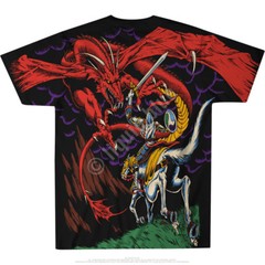 DRAGON-FIRE-2 SIDED Large Print T-SHIRT S,M,L,XL,XXL Game of Thrones,Smaug,Mulan