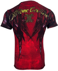 Xtreme Couture By Affliction Men’s T-Shirt Dark Doman Biker Red Tattoo S-5XL
