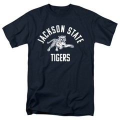 Jackson State University Adult T-Shirt One Color JSU Logo, Navy, S-5XL