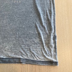 Lucky Brand T-Shirt Mens M Gray Venice Burnout Graphic Tee Good Luck Distressed
