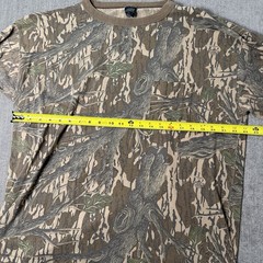 Vintage 80s ACE Sportswear Leaf Camo Camouflage Long Sleeve Pocket T-shirt 2XL