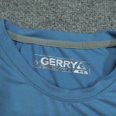 Gerry T Shirt Adult Medium Blue Long Sleeve Stretch Outdoors Lightweight