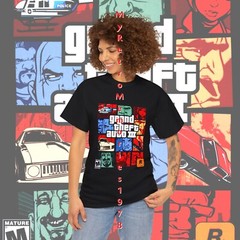 Grand Theft Auto III GTA 3 Box Art Design Black T-Shirt S-5XL Retro Tee Free S&H