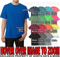 Mens Pigment Dyed PRESHRUNK 100% COTTON T-Shirt S-XL, 2XL, 3XL, 4XL NEW