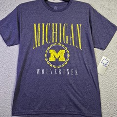 University of Michigan Shirt Men Medium YELLOW Wolverines U of M NCAA Sports NWT