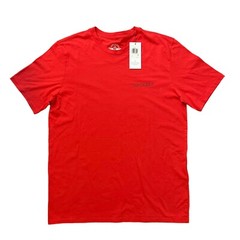 Dockers Shirt Short Sleeve Front Logo Tee Casual Red Men Size L Large NEW
