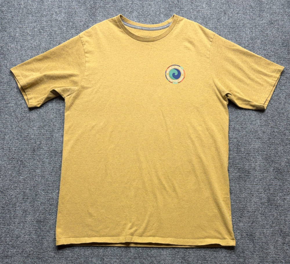 Patagonia Yellow T-Shirt Men’s Large Short Sleeve Graphic Logo Tee