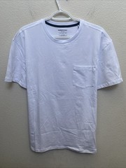 NEW Kenneth Cole Men’s Large White T-Shirt Short Sleeve Crew Neck The Pocket Tee