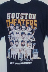 Undefeated Houston Cheaters 2017 World Champions Black T-Shirt Large