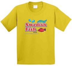 Swedish Fish Soft And Chewy Candy T Shirt Sweats Candy Unisex Top Tee Retro Vint