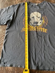 Vintage Sublime Band Tee Shirt XL Black Distressed Lou Dog 2006 Concert Tour