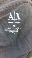 Armani Exchange Black & White Premium Milano Crest Print T-shirt Size XS