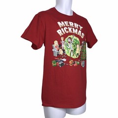 NWT Ripple Junction Adult Swim Rick and Morty Holiday Christmas Tee T-Shirt S