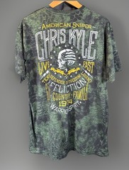 ✨Affliction Chris Kyle American Sniper Tshirt Patriotic Camo Tee – Large- EUC✨