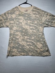 1110 Rothco Camo Long Sleeve TShirt Tactical Military Crew Tee Army Camouflage L