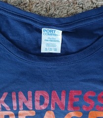 Kindness Peace Equality Rainbow Flag Unisex Pride Top T Shirt XLarge XL XLg VGC