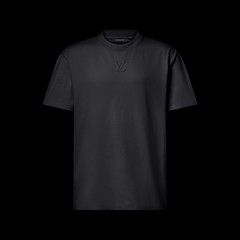 Louis Vuitton T-Shirt Embosed LV T-Shirt Size M Round Neck Inside Out Label
