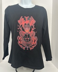 Hazbin Hotel Characters Alastor Hazbin Radio Demon T shirt Size Teen XL Black
