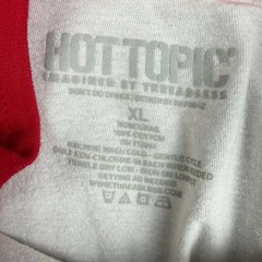 Hot Topic Ringer T Shirt Mens XL White Red Don’t Do Drugs Devil Graphic Tee