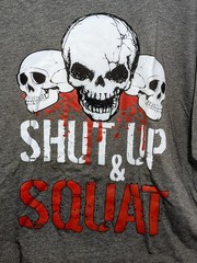 Shut up & Squat T-Shirt Gym Workout Motivation | NEW | FREE SHIPPING!