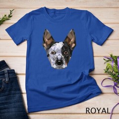 Geometric Blue Heeler Australian Cattle Dog Zip Tee Unisex T-shirt