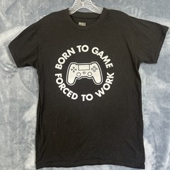 Brisco Brands Born To Game Forced To Work Tshirt Men’s Small Black(1268)