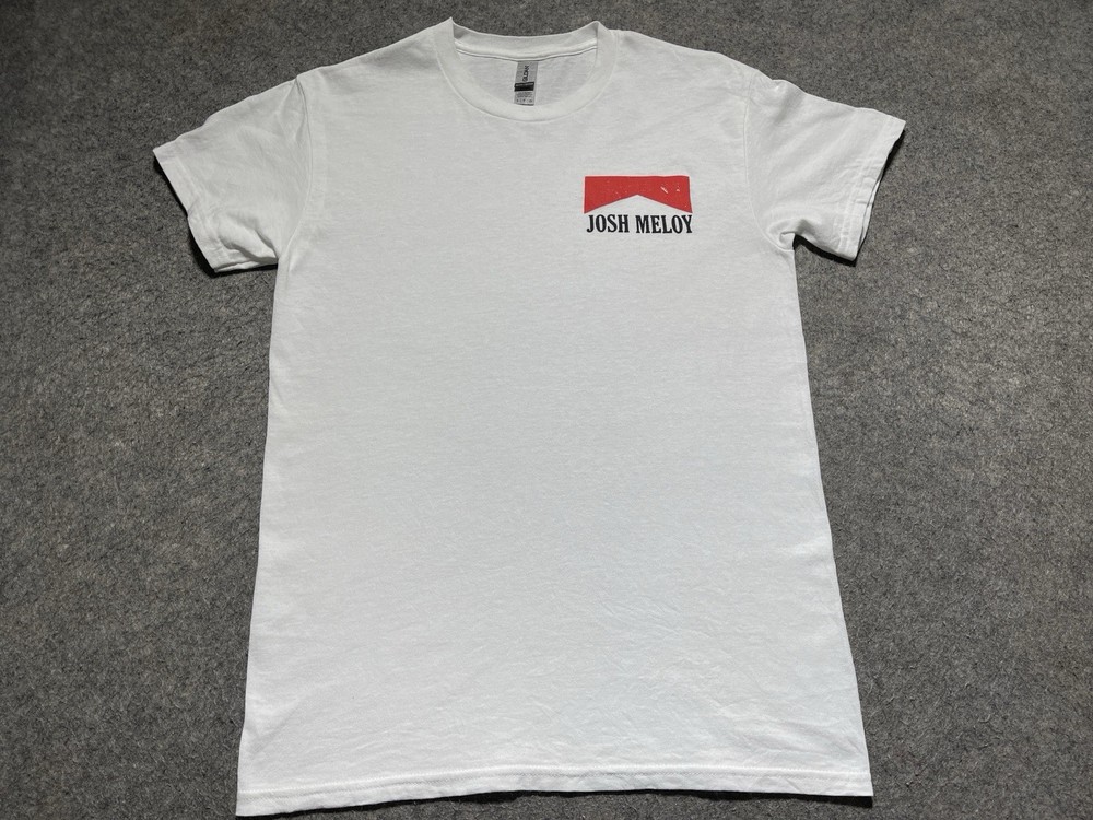 Josh Meloy Country Western Music Singer Shirt White Small Concert Tour