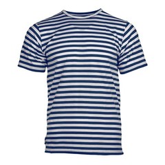 MIL-TEC Striped Sailor Telnyashka T-Shirt Blue/White Russian Navy Style 11016000