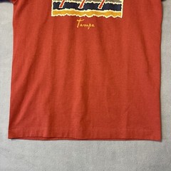 Vtg Tampa Florida Fruit Of The Loom Best T Shirt Adult Size M Peach Beach 90s SS
