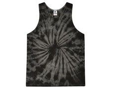 Multi-Color Tie Dye Tank Tops Sleeveless T-Shirts Adult Medium Colortone Cotton
