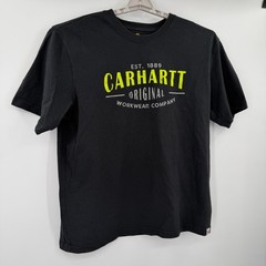 Carhartt Mens Black Graphic T-Shirt Original Fit Cotton Workwear Tee Large L