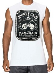 JOHNNY CASH ROCK Band Black Muscle Shirt