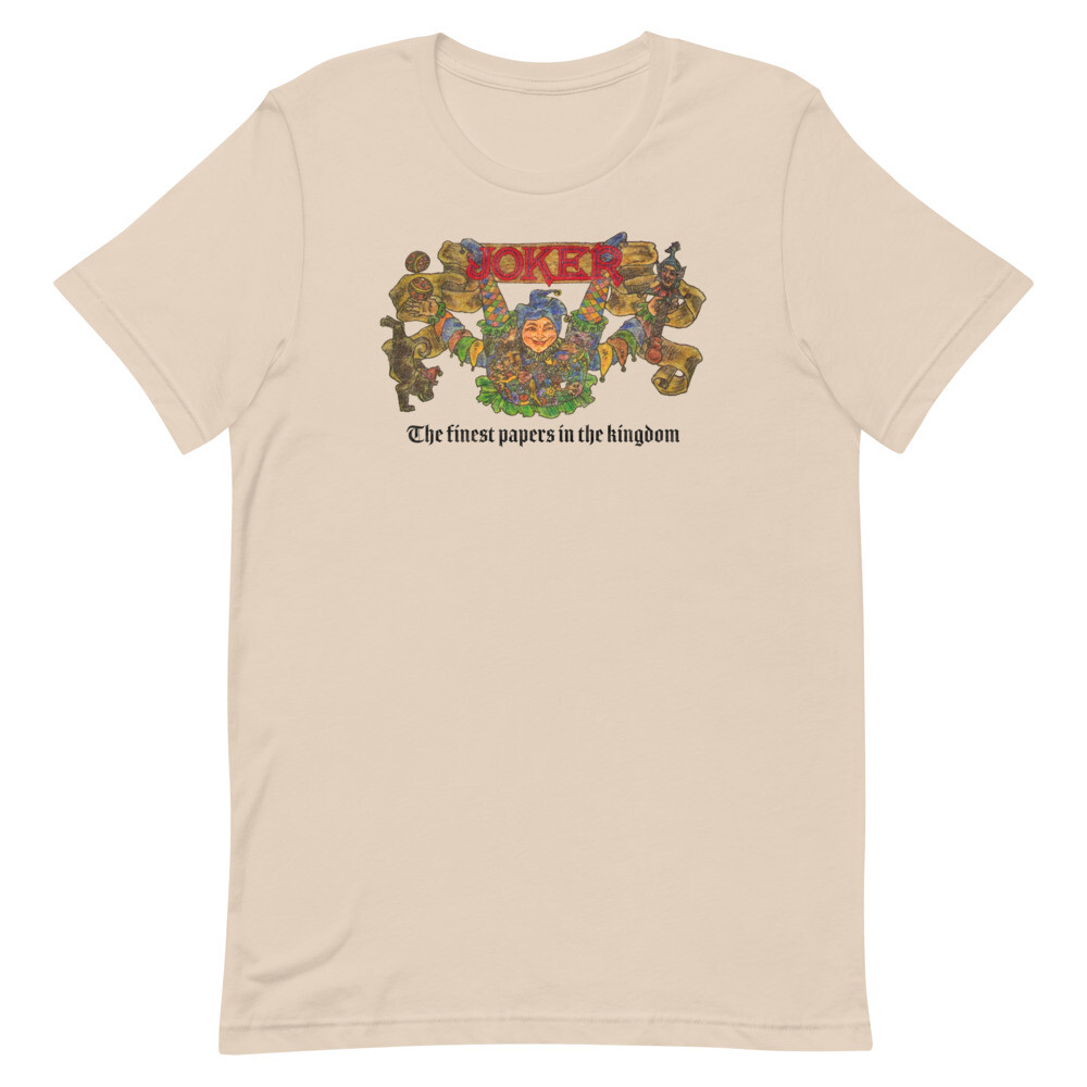 JOKER ROLLING PAPERS Graphic Tee Shirt 70s Style Unisex t-shirt
