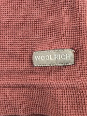 Woolrich Men’s M Burgandy Red Henley Long Sleeve Shirt Waffle Knit Cotton