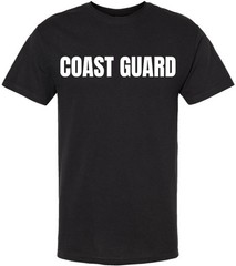 Coast Guard T-Shirt US Physical Training PT Team Double Sided Printed Tee Shirt