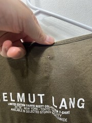 Helmut Lang x Travis Scott Collab Tee Size Medium ( See Pics )