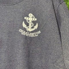 Mens Vintage Made In USA Charleston South Carolina Destination Shirt Blue Mens M