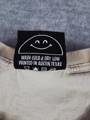 Feels So Good Logo Shirt Adult Large Beige Printed in Austin Texas